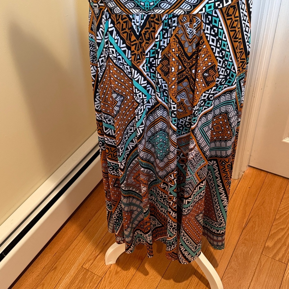Ruby Rd. Multicolor Geometric Midi Dress - Picture 11 of 11